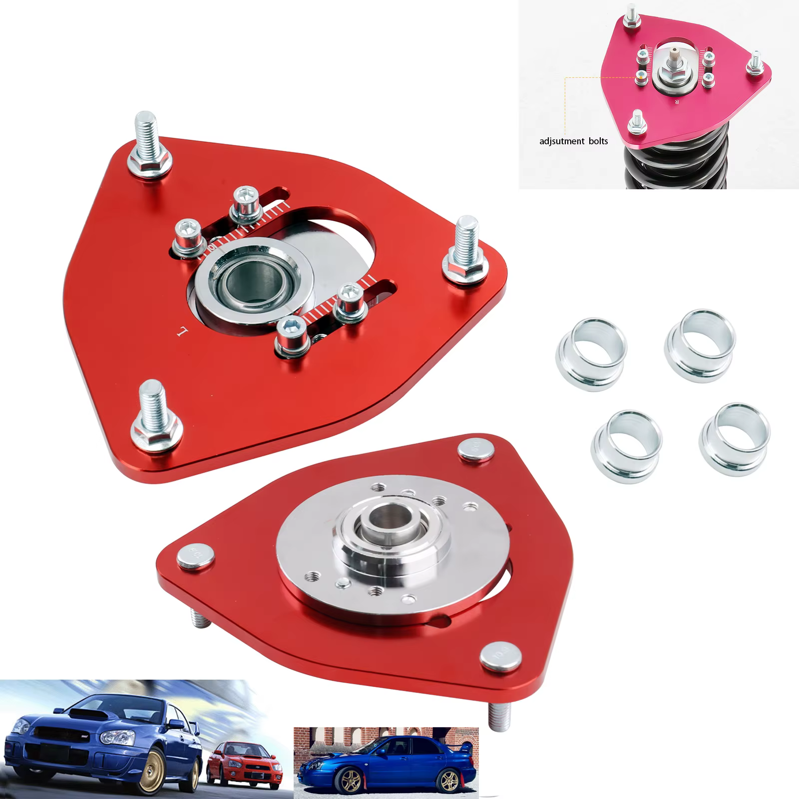 Copelas regulables delanteras Subaru Impreza WRX STI y Saab 9-2X