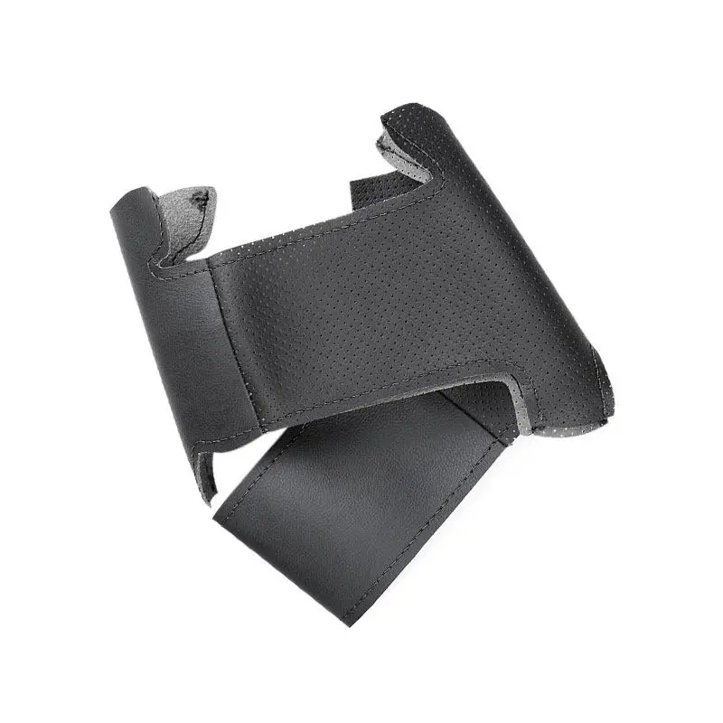 Funda de volante de cuero negro para Hyundai Elantra 2016-2018 - imagen 2