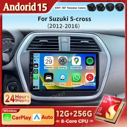 Radio Android Auto y CarPlay para Suzuki S-Cross SX4 2012-2016