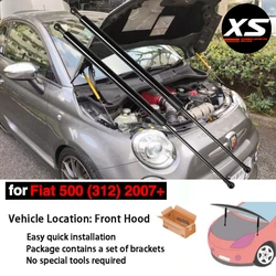 Fiat 500 500e Kit 2 Amortiguadores Capó Gas 2007-2023