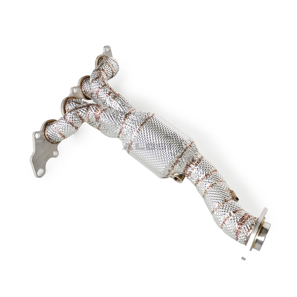 Colector de escape inoxidable Mazda 6 2.0 GH con protector térmico - imagen 5