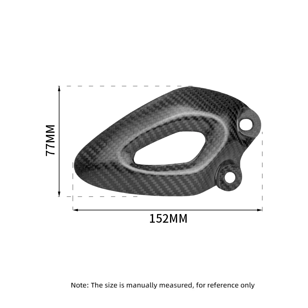 Placa protectora de fibra de carbono para Triumph Rocket 3 R - imagen 2
