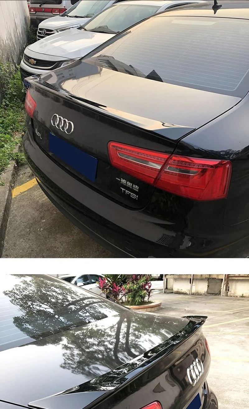 Detalle del diseño del alerón trasero para Audi A6 C7