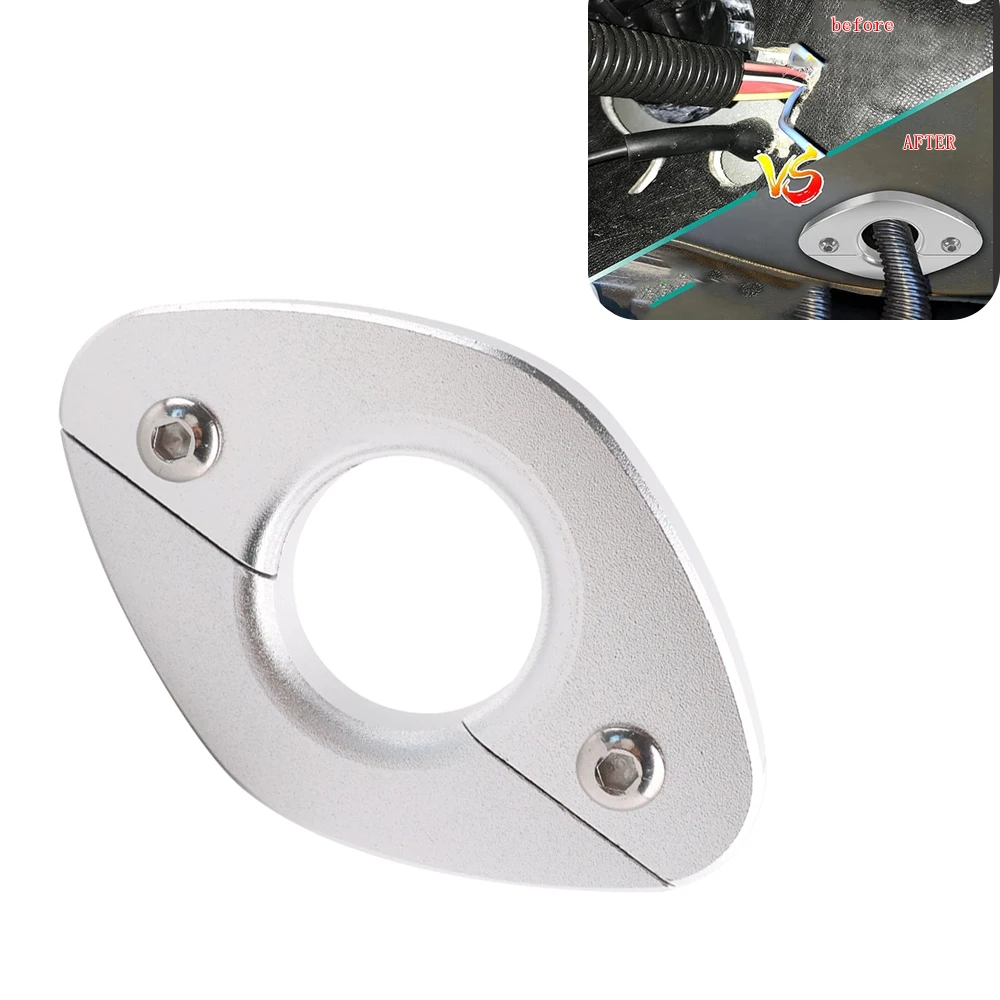 Paso cortafuegos de aluminio 1,25 pulgadas - pasacables para pared
