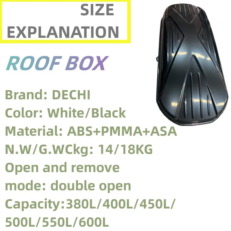 Caja de techo para camping y carga - coche grande - portaequipajes - imagen 5