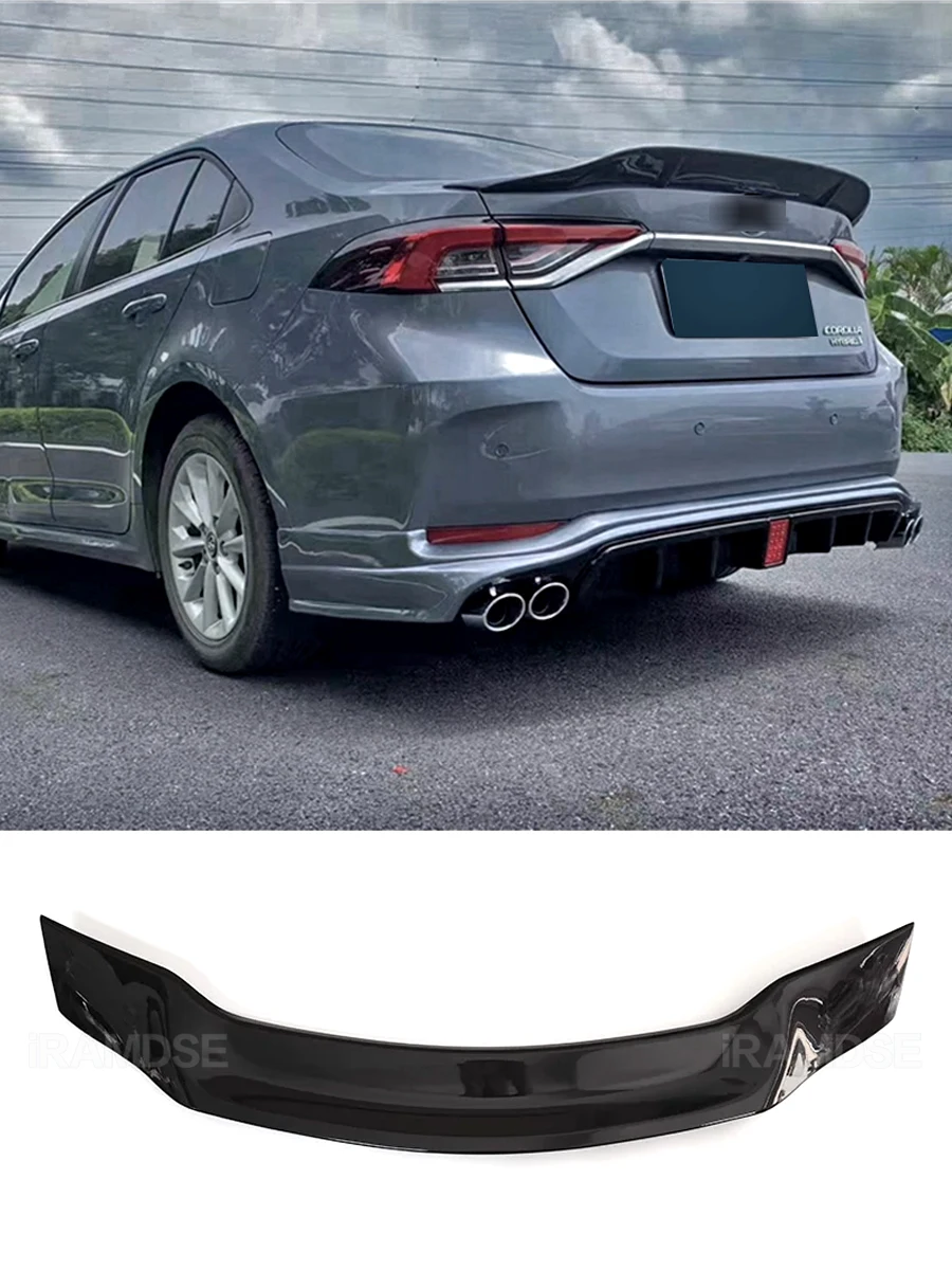 Alerón Ducktail Negro Brillante para Toyota Corolla Sedán 2019-2023