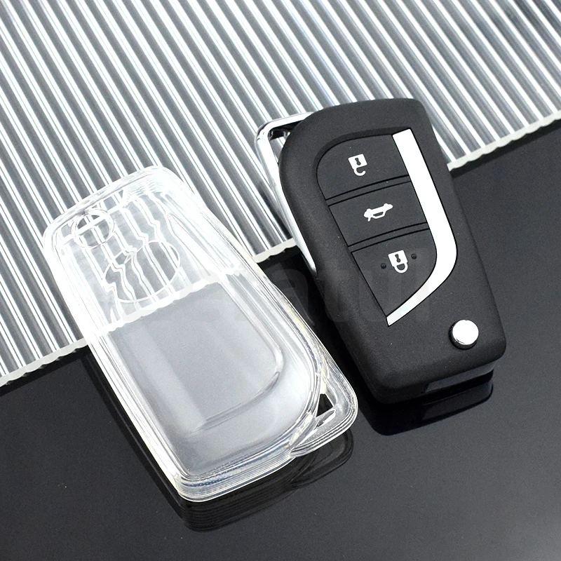 Detalle de la funda para llave Toyota