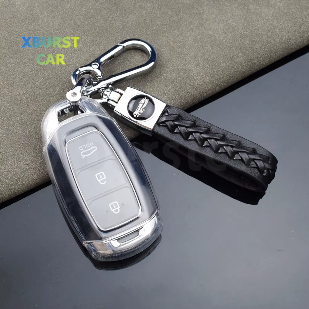 Funda de llave Hyundai en TPU transparente – i30, Kona y Santa Fe