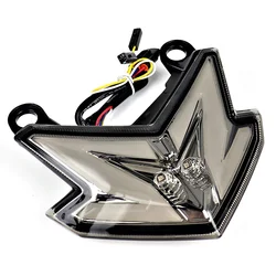 Piloto trasero con luz de freno e intermitentes para Kawasaki Z800, ZX-6R y Z125