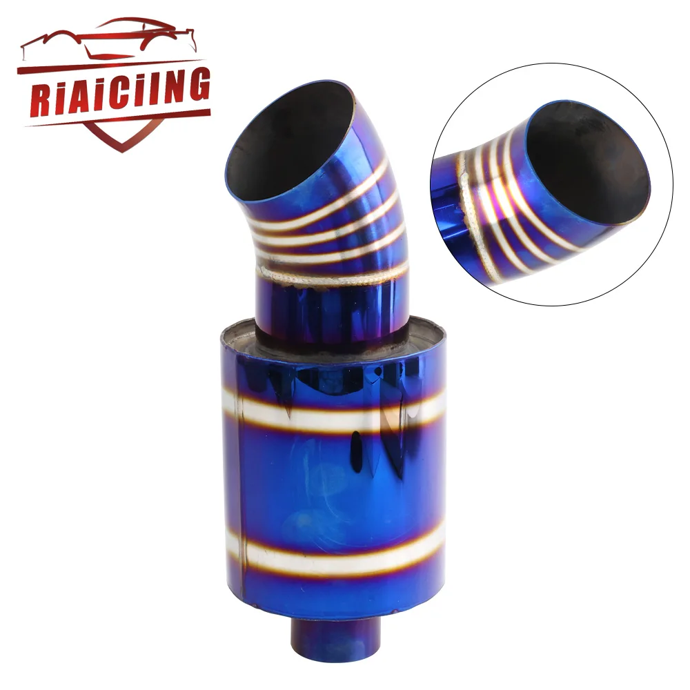 Silenciador de carreras visto desde el lateral