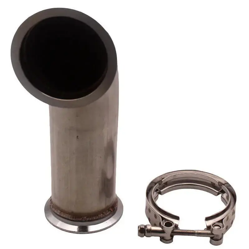 Tubo de bajada universal 3" 90º Garrett V-band pierna corta - imagen 4