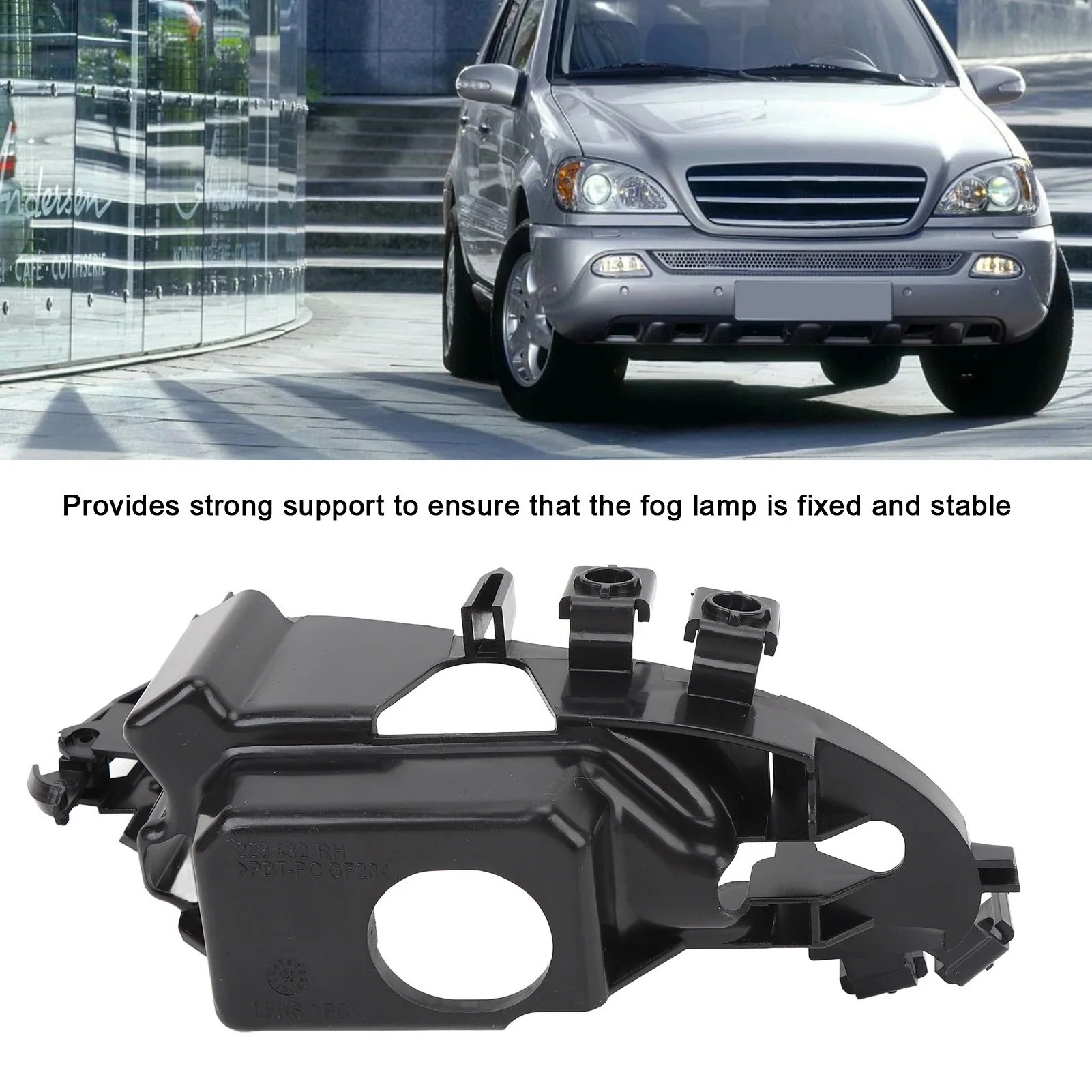 1638201112 Marco de faro antiniebla delantero Mercedes ML W163 - imagen 4