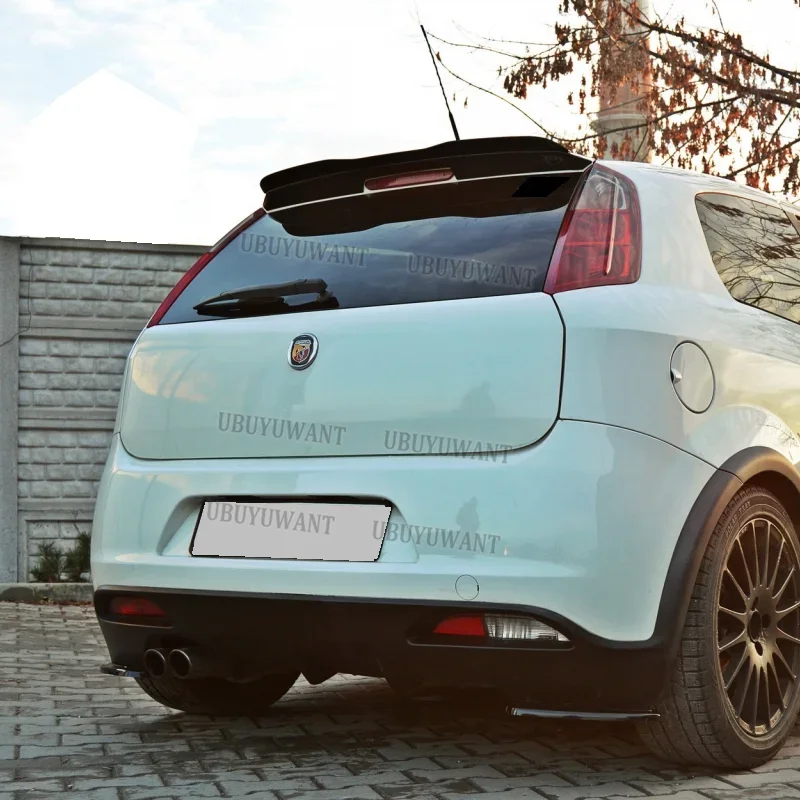 Alerón trasero ABS negro brillante Fiat Grande Punto Abarth