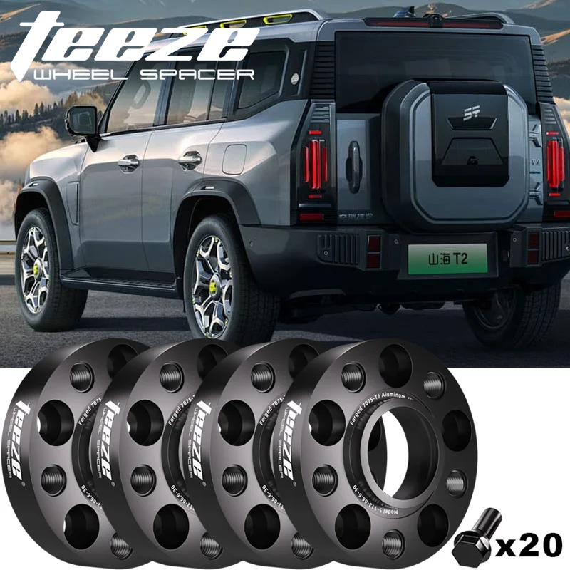 Separadores de rueda de aluminio 7075-T6 para Jetour Traveler y T2