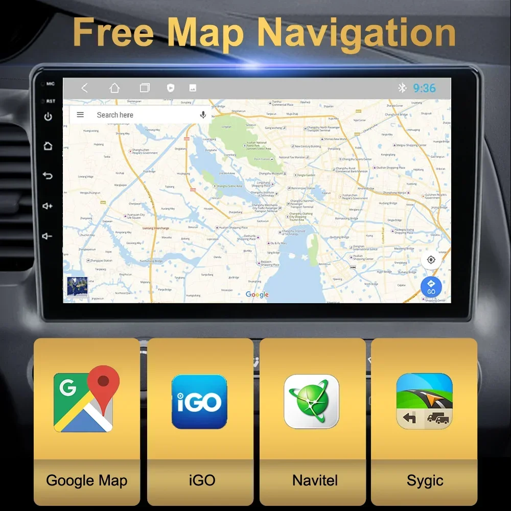 Radio Android 9″ con CarPlay inalámbrico para Ford Transit 2009-2019 - imagen 4