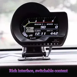 Medidor digital LUFI XF OBD2 – RPM, presión aceite y AFR tuning