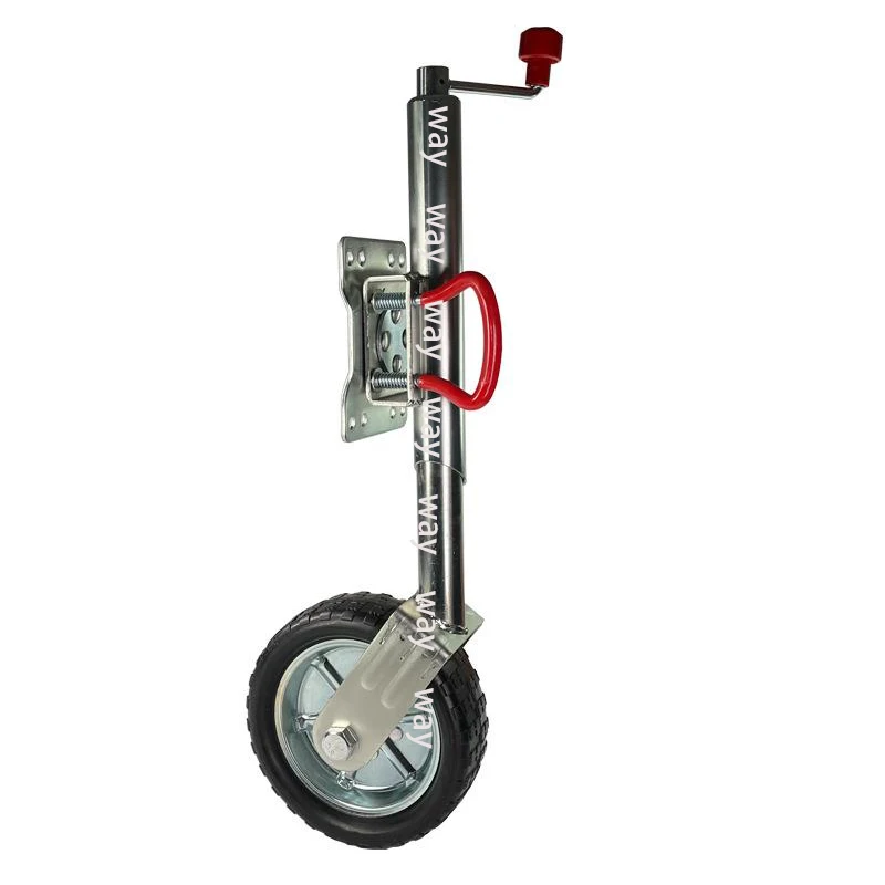 Rueda jockey abatible de goma maciza 1000 kg para caravana y remolque