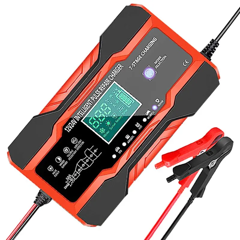 Cargador automático de baterías 12V 10A para AGM, GEL y plomo ácido