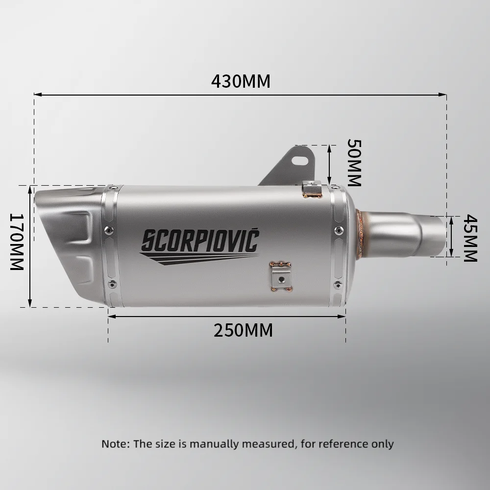 QJMOTOR silenciador de escape QJ800GS-G SRK800RR tubo medio