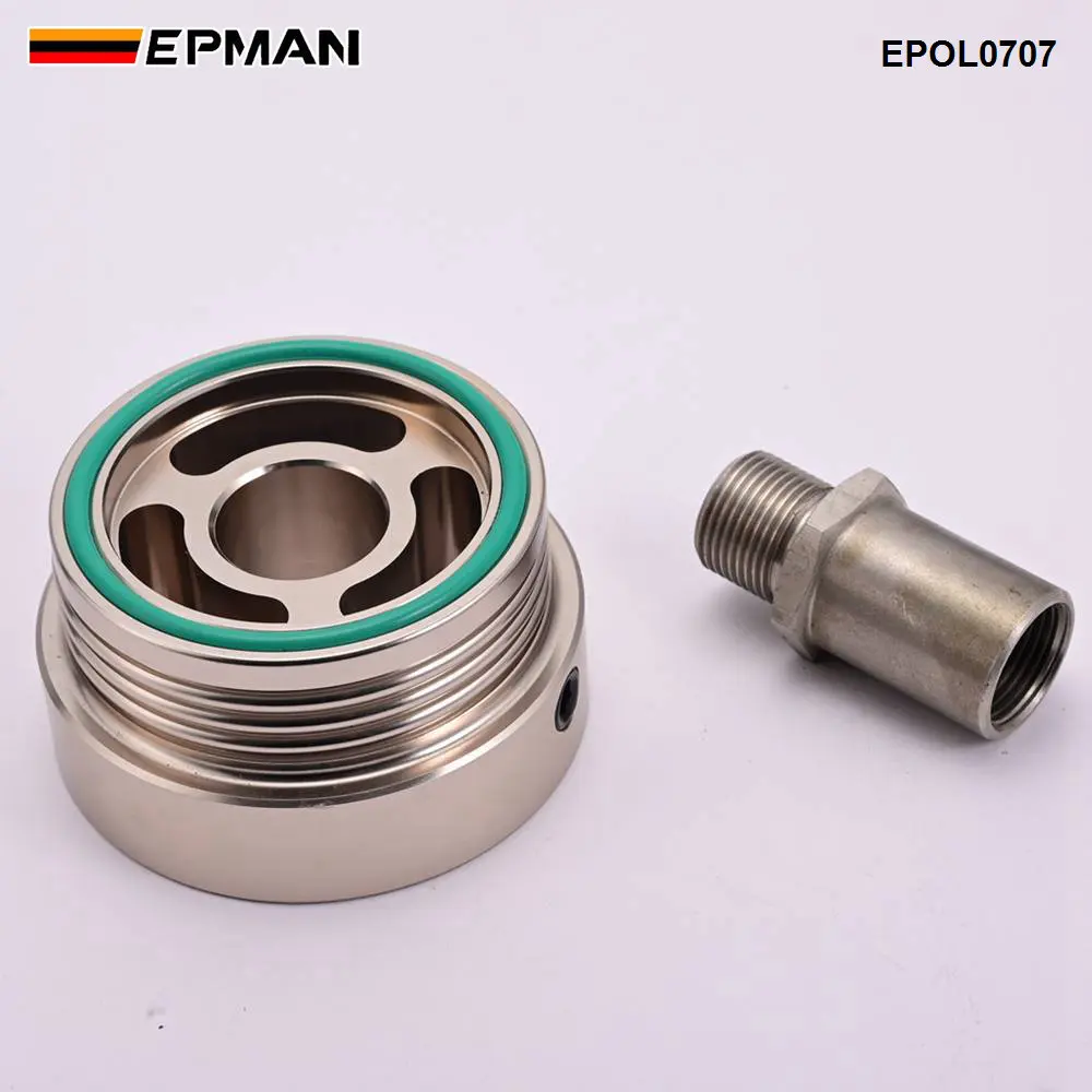 Placa adaptadora filtro aceite EPMAN CNC aluminio Honda Civic FB20/FB25 - imagen 3