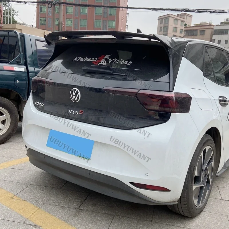 Alerón de techo trasero VW ID3-6 2019-2024 sin pintar negro brillante - imagen 5