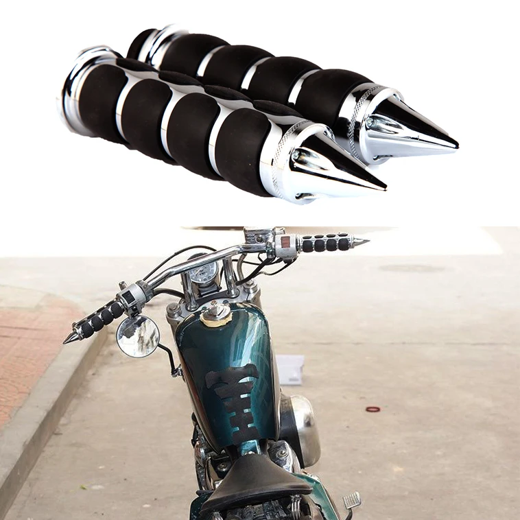 Empuñaduras de aire acolchadas con acelerador 4 anillos Harley Yamaha - imagen 2