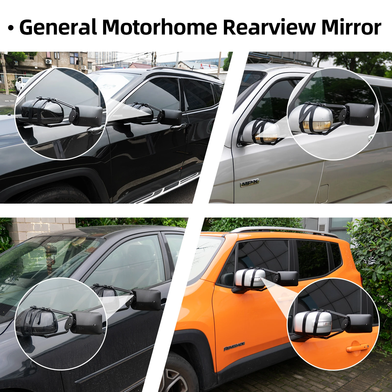 Espejo retrovisor remolque acoplable para camión y SUV vista lateral - imagen 5