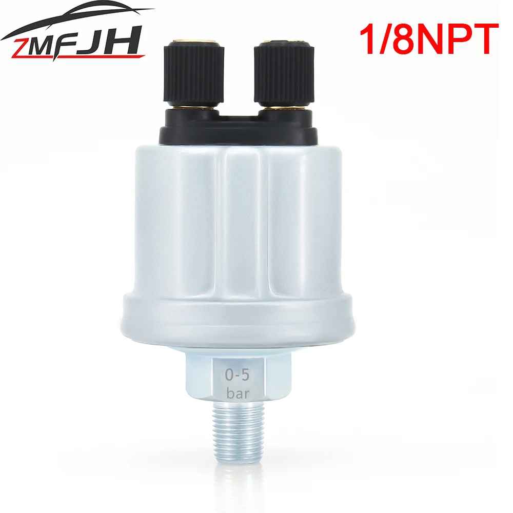 Sensor presión aceite 5 bar rosca 1/8 NPT manómetro motor