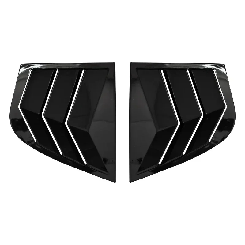 Cubierta de obturador lateral para ventana de rejilla trasera de coche, pegatina embellecedora, pala de ventilación para Kia Stinger 2018-2023, accesorios negros - imagen 4