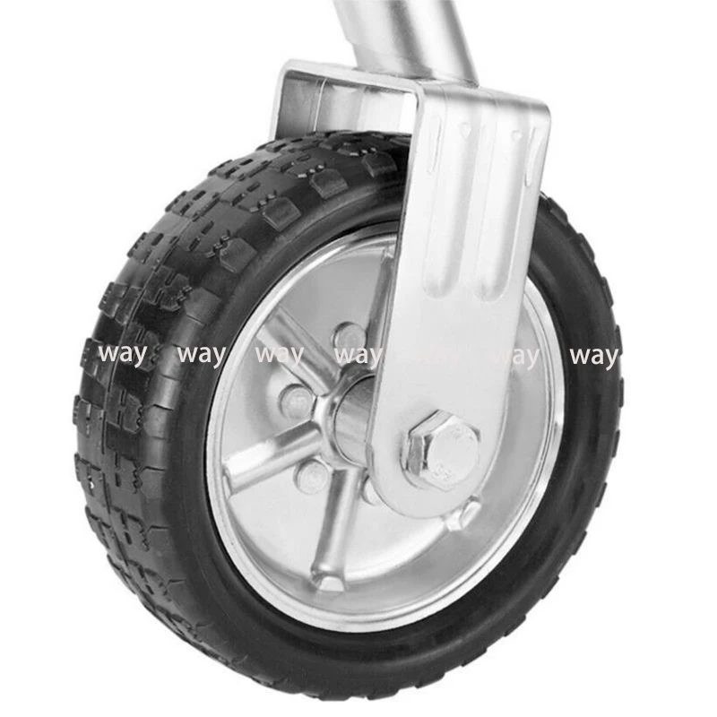 Rueda jockey abatible de goma maciza 1000 kg para caravana y remolque - imagen 5