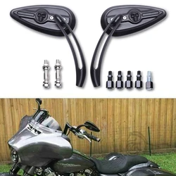 Espejos retrovisores lágrima para Harley Sportster y Street Glide