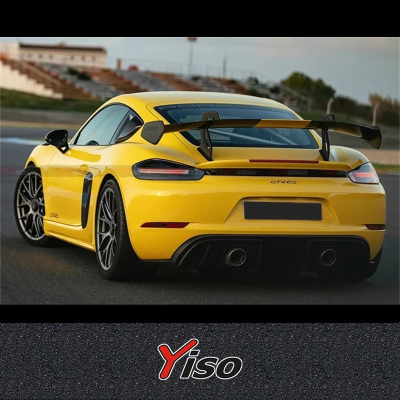 Ala fibra de carbono seca GT4 RS para Porsche 718 Cayman Boxster - imagen 2