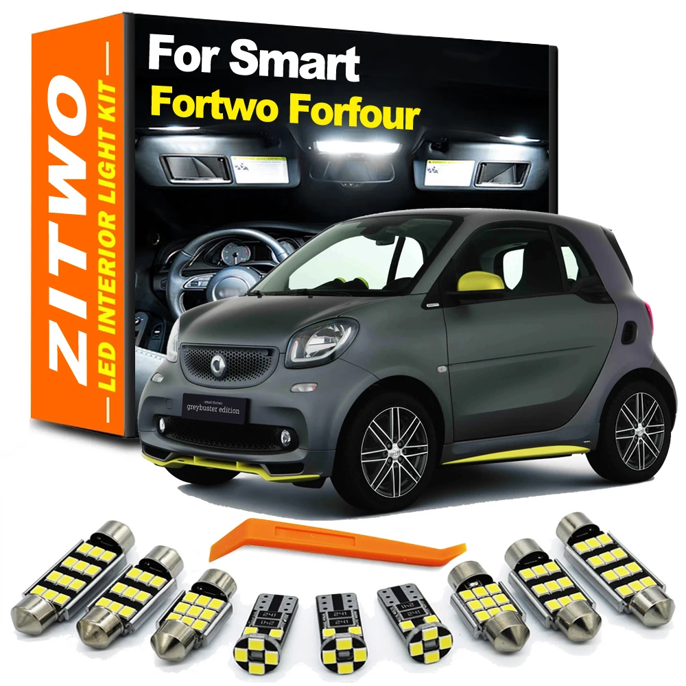 Kit de luces interiores LED ZITWO para Smart Fortwo y Forfour