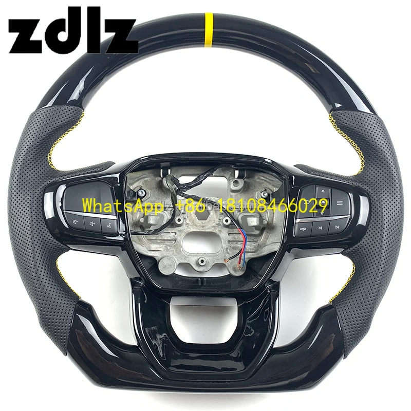 Volante de fibra de carbono para Ford Explorer 2010-2020 estilo Raptor