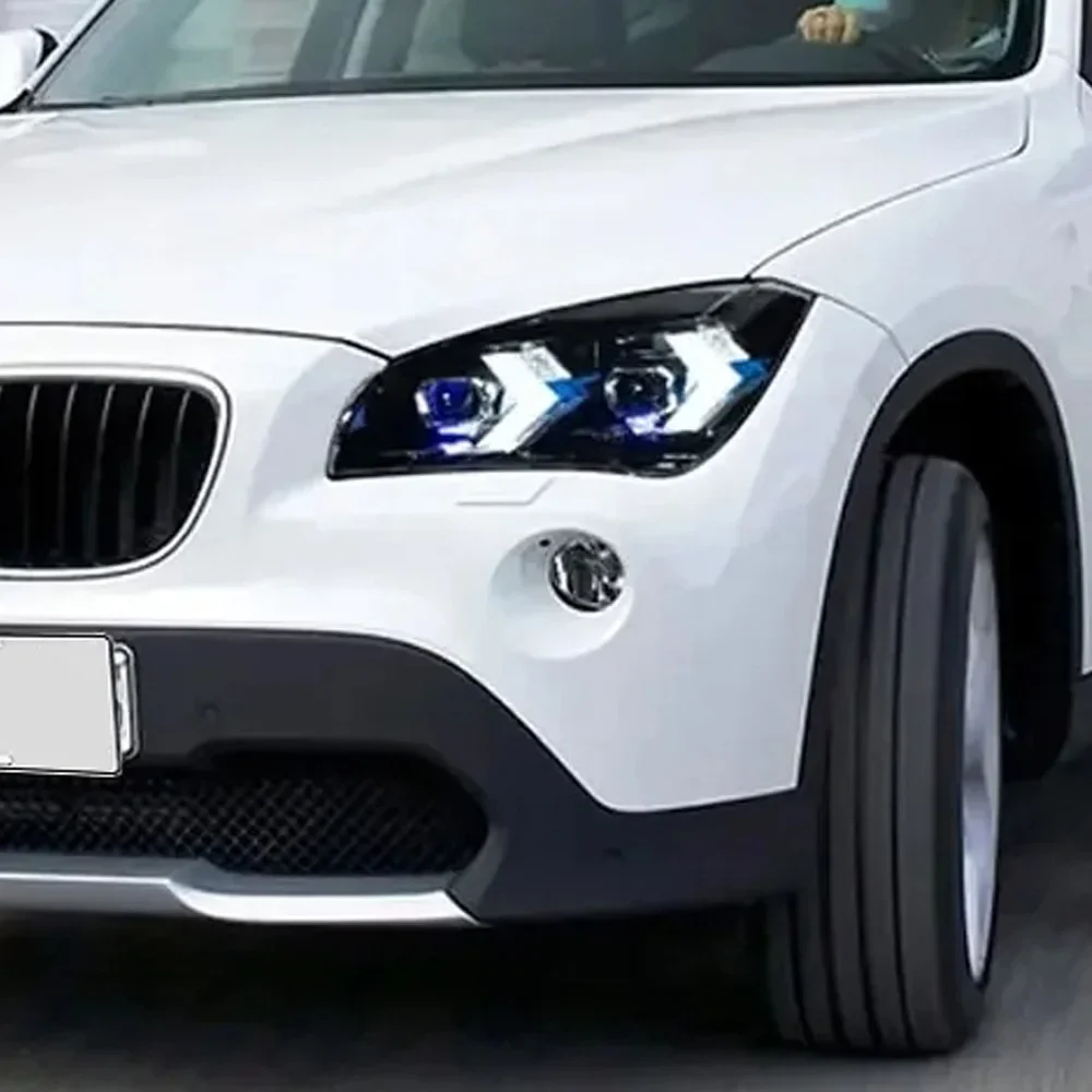 Kit de faros delanteros LED con proyector para BMW X1 E84