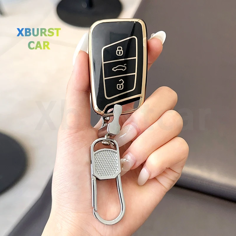Funda llave coche TPU para Volkswagen Tiguan II y Passat B8