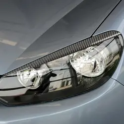 Embellecedores faros fibra carbono ABS para VW Golf 6 GTI 2009-2013
