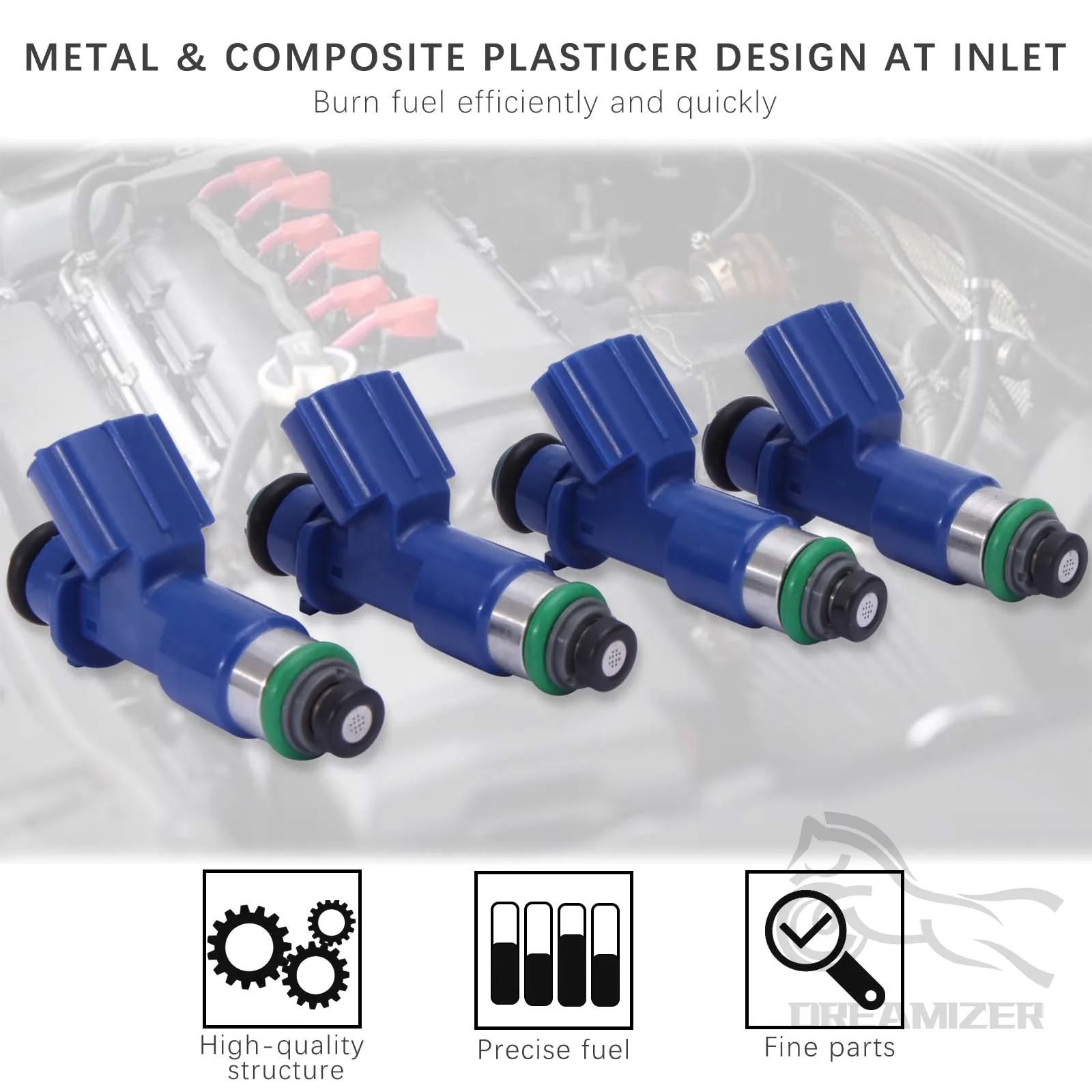 Inyectores de combustible 16450-RWC-A01 410cc – Honda Civic K20 K24 - imagen 4