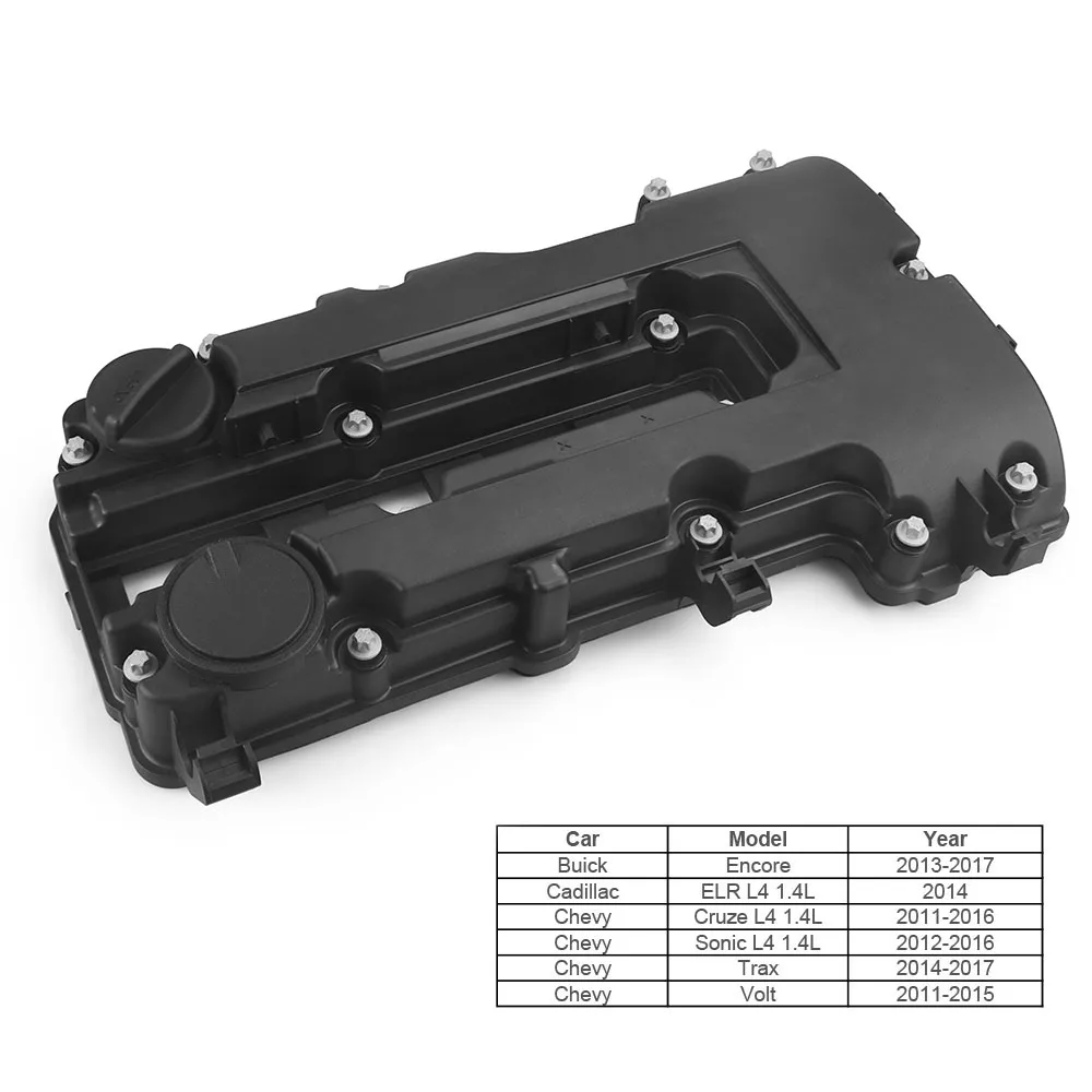 Cubierta de válvula de motor de árbol de levas con pernos y sello para Chevy, Cruze, Sonic, Buick 1.4L 25198498,25198874,55573746