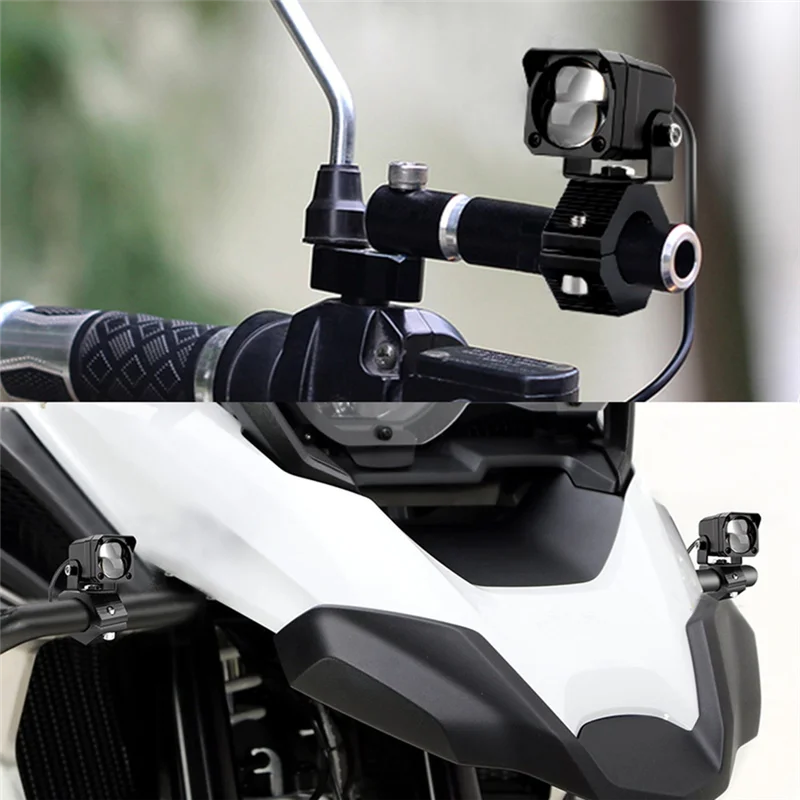 Foco LED antiniebla auxiliar doble color blanco/amarillo moto cross - imagen 4