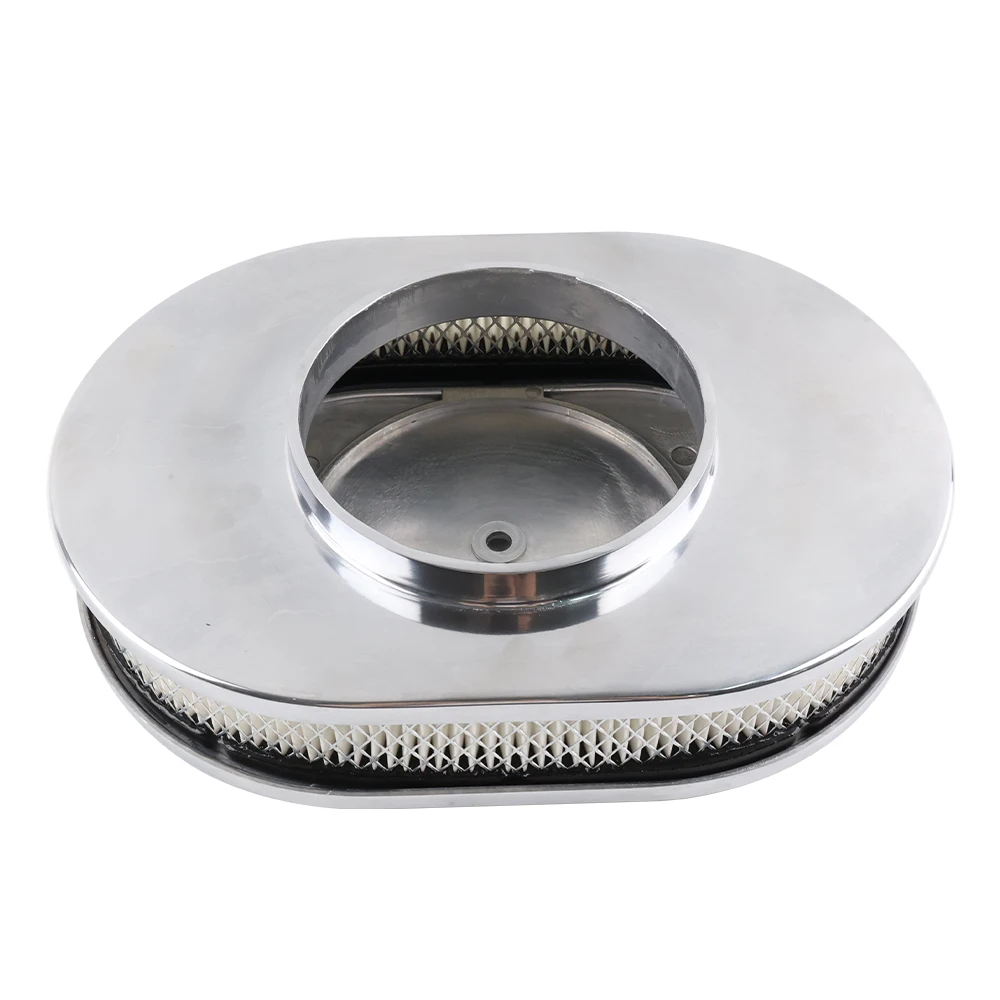 Filtro de aire ovalado de aluminio para Chevy, Ford clásico y Hot Rod - imagen 2