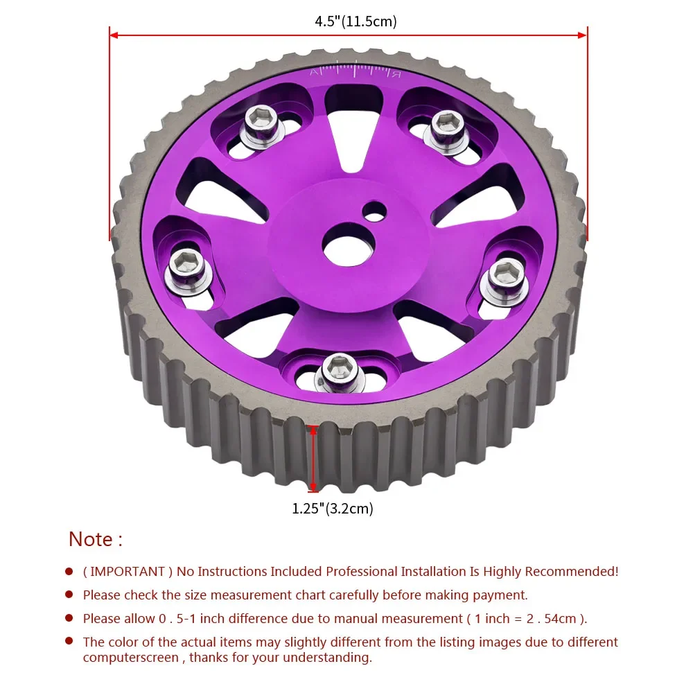 Kit polea de distribución ajustable Mitsubishi Lancer 4G92 SOHC - imagen 2