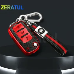 Funda de cuero TPU para llave Volkswagen Golf Passat Tiguan