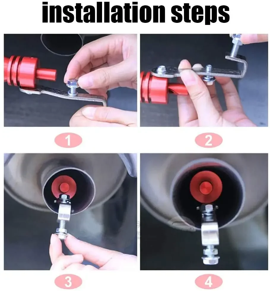 Pasos de instalación del silbato de sonido Turbo