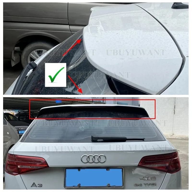 Alerón trasero ABS Audi A3 S3 S Line 8V 2014-2020 para maletero - imagen 2