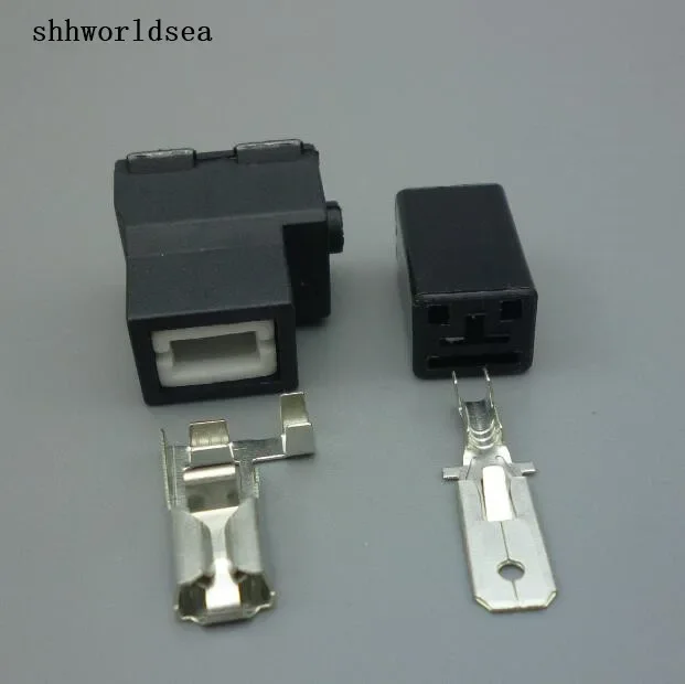 Shhworldsea portalámparas cerámico H1/H3 acodado con terminales - imagen 2
