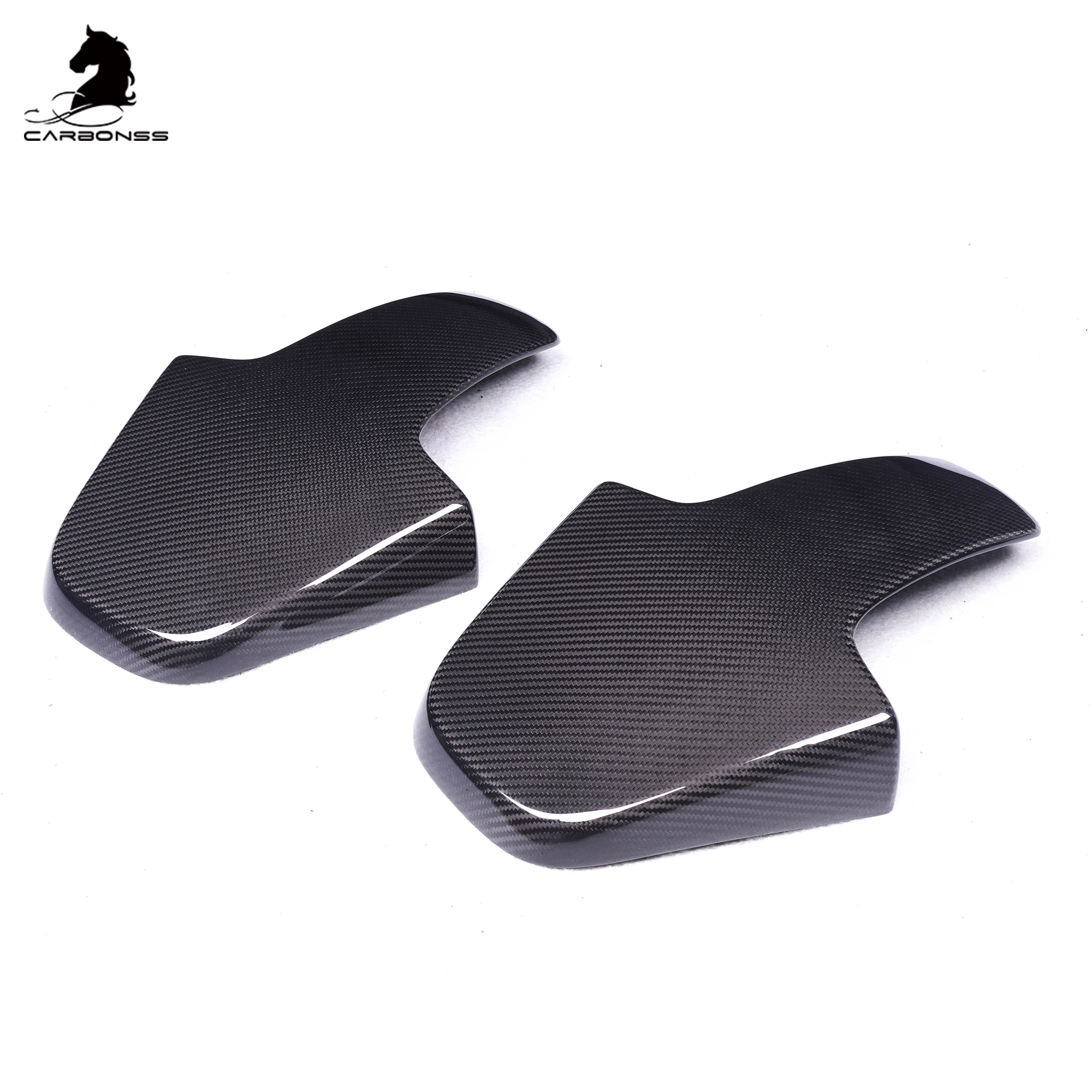 Embellecedor de cubierta trasera de asiento de fibra de carbono seco para M3 G80 G82 M4 embellecedores interiores de estilo de coche 2023+ - imagen 4