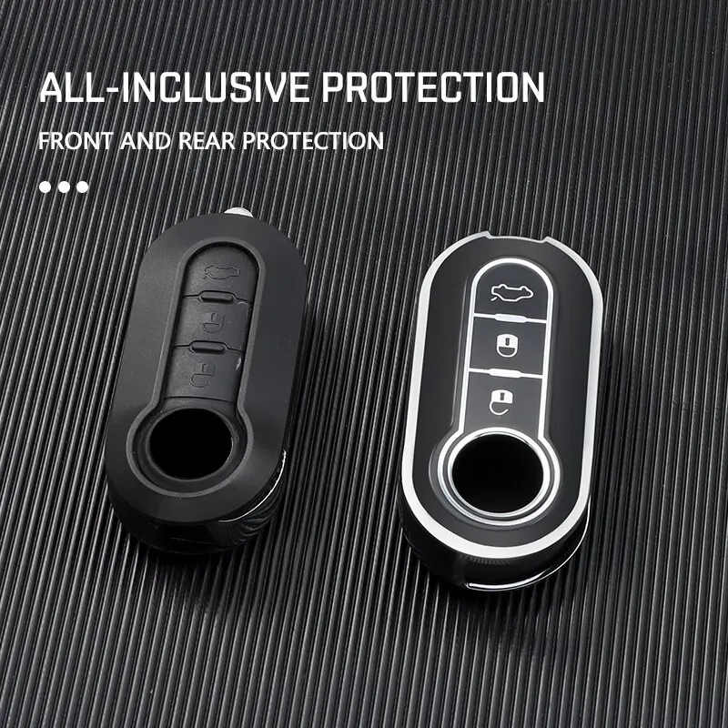 Funda TPU para llave Fiat 500, Panda, Ducato y Lancia llavero - imagen 5