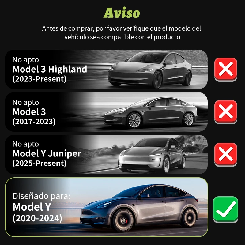 Tapacubos 19" para Tesla Model Y 2020-2024, cobertura completa - imagen 2