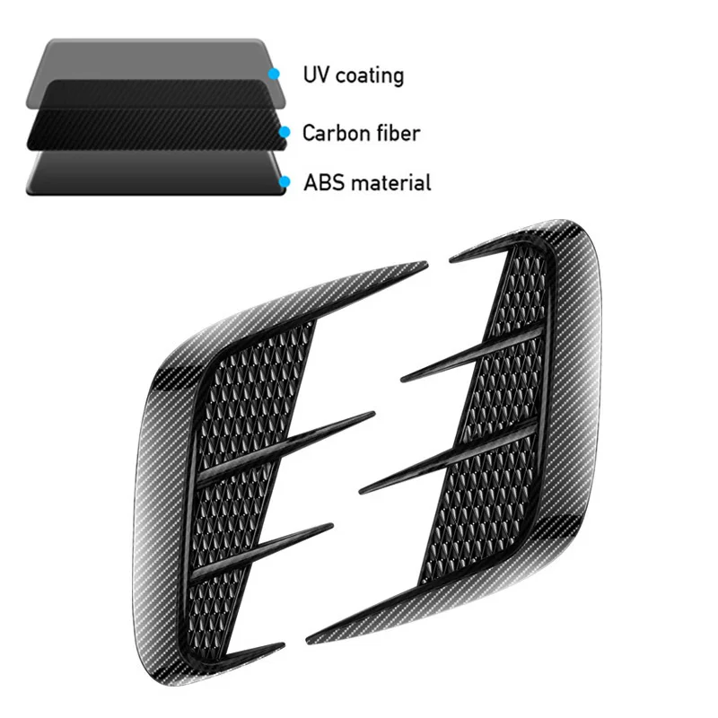 Ventilación lateral fibra de carbono estilo branquias tiburón - imagen 5